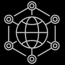 Global readiness icon representing worldwide service